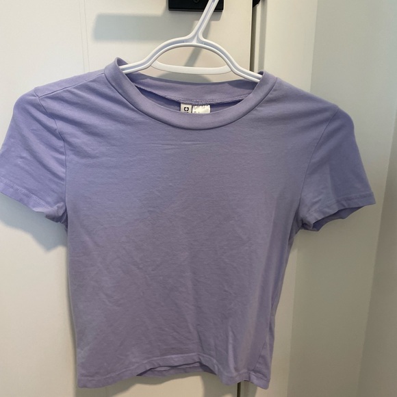 Purple divided crop top - Picture 2 of 2